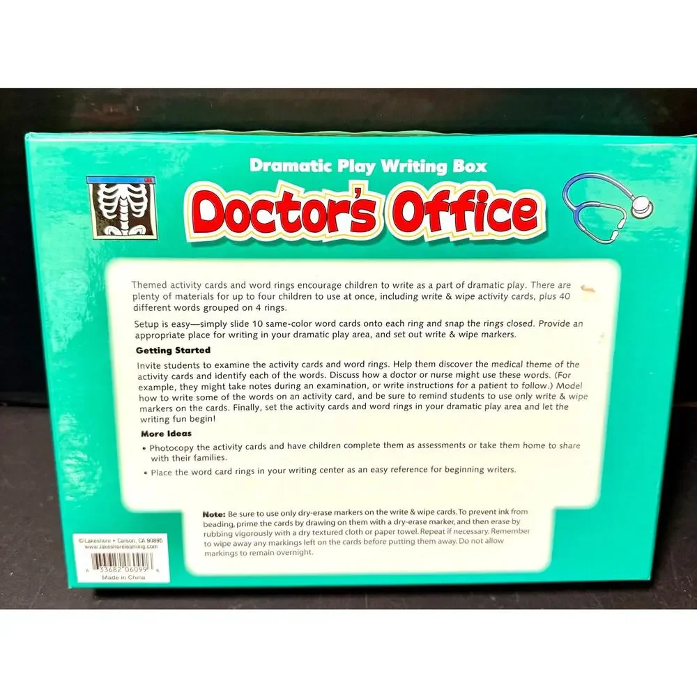 Lakeshore Learning Dramatic Play Writing Box in the Doctor's Office theme